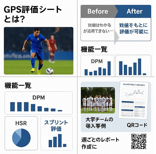 サッカーGPSデータの分析をサポートします！